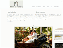 Tablet Screenshot of haciendasybodasmexico.com